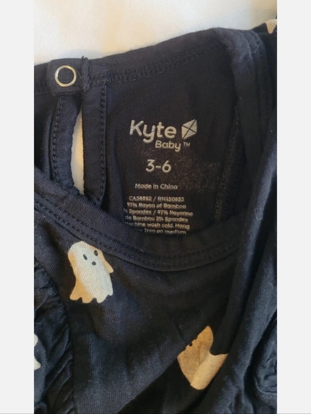 Kyte Baby, Ghost Bubble Romper Onsie, Size 3-6 Months - Picture 2 of 2